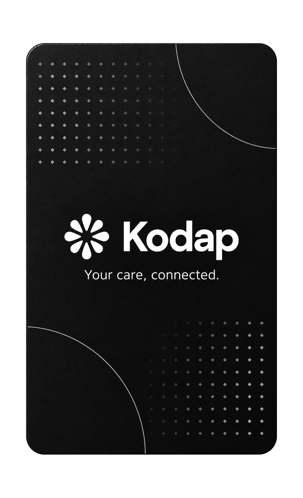 front of the optional Kodap concept card; sample member details